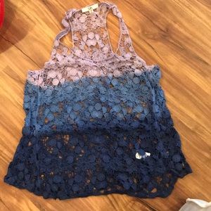 Crocheted tank top